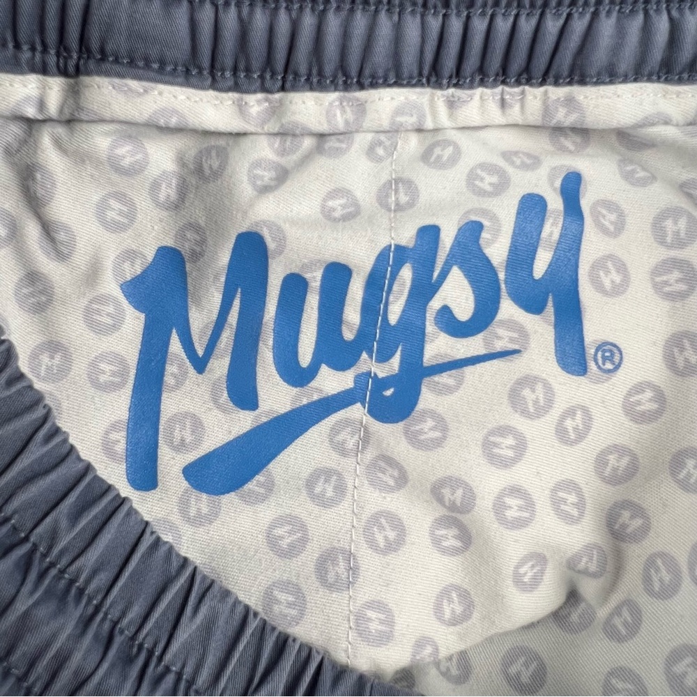 Mugsy Joggers Pants Mens Large Cadets Blue Gray Lightweight Twill Casual J7PNNY - Picture 10 of 10